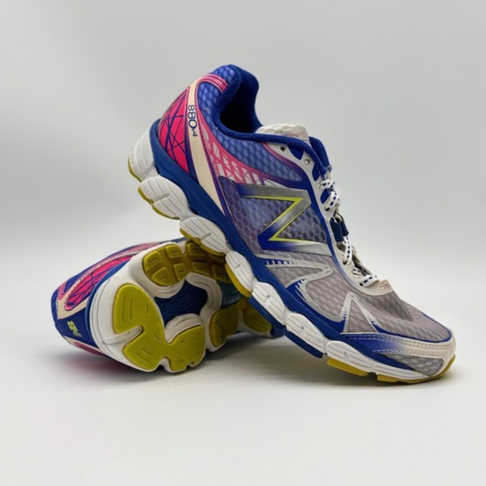New Balance 880v4 Womens 8 Blue Pink Silver Running Shoes W880SB4‎ Narrow 2A